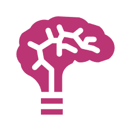 Icon representing a brain with neural connections, symbolizing neurology services at Blossoms Hospital.